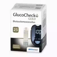 Glucocheck Gold Blutzuckerteststreifen 25 St