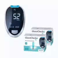 Glucocheck Xl Set Mmol L Mit 110 Teststreifen Zur Kontrolle Des Blutzuckers 1 St
