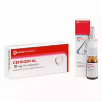 Cetirizin Al 10mg 100 stk und Nasenspray Al 0,1% 10 ml