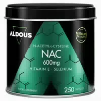Nac N Acetylcystein 600 mg Vitamin E und Selen – 250 Kapseln – 1 Kapsel Täglich – Aldous 211 g