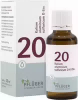 Biochemie Pflüger 20 Kalium Aluminium Sulfuricum D6 30 ml Tropfen