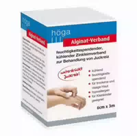 Alginat Verband 6 cm X 3 m Kühlender Zinkleimverband
