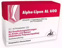 Alpha Lipon Aristo 600 mg Filmtabletten mit Alpha Liponsäure, Gezielte Hilfe bei Missempfindungen durch Diabetische Nervenschäden Polyneuropathie