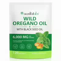 Aliver Oregano Öl Softgels Kapseln mit Schwarzkümmelöl Nahrungsergänzungsmittel