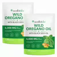 Aliver Oregano Öl Softgels Kapseln mit Schwarzkümmelöl Nahrungsergänzungsmittel
