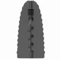 All Black Strukturierter Spiral Masturbator