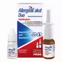 Allergodil Akut Duo: Allergie Nasenspray Augentropfen