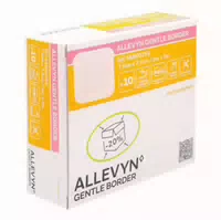 Allevyn Gentle Border 7,5 X 7,5 cm Schaumverband 10 Stück