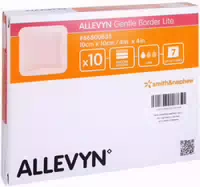 Allevyn Gentle Border Lite 10x10 cm Scha 10 st