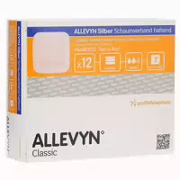 Allevyn Silber Schaumverb 7x8 cm Haftend 12 st