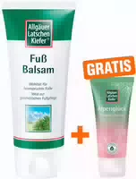 Allgäuer Latschenkiefer Fußbalsam 200 ml Gratis Allgäuer Latschenkiefer Alpenglück Dusche 30 ml