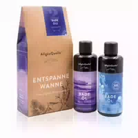 Allgäuquelle Bio Badeöl Set Mit Ätherische Öle, Bio Badezusatz, Bade Essenz
