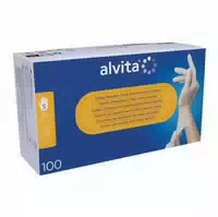 Alvita Latex Untersuchungshandschuhe Unsteril Puderfrei M