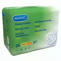 Alvita All In One Inkontinenzhose Super Medium Tag