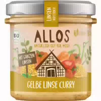 Allos Linsen‑aufstrich Gelbe Linse Curry