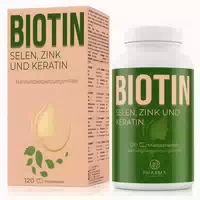 Pharma Integratori Biotin mit Fischkollagen, Keratin, Zink 120 st