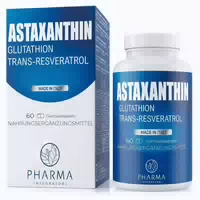 Astaxanthin 8 mg – Nahrungsergänzungsmittel mit Resveratrol und Glutathion Haematococcus Pluvialis