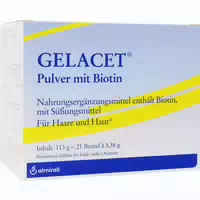 Gelacet Nahrungsergänzungsmittel mit Biotin 21 st Pulver