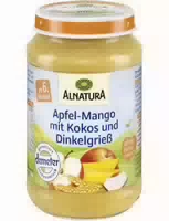 Alnatura Apfel Birne mit Dinkelgrieß