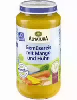 Alnatura Gemüsereis mit Mango und Huhn