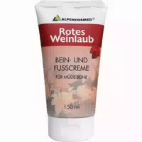 Alpencosmed Rotes Weinlaub Bein und Fußcreme 150 ml Creme
