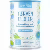Nerven Elixier Melatonin, Magnesium und Mehr für Beruhigung und Schlaf am Abend Alpha Foods