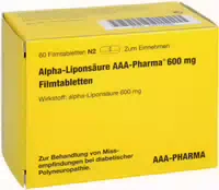Alpha Liponsäure Aaa Pharma 600 mg Filmtablett