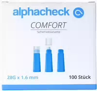 Alphacheck Comfort Sicherheitslanzett 28 g 1,6 mm 100 Stück