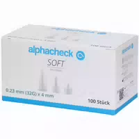 Alphacheck Soft Pen Nadeln 32 g X 4 mm
