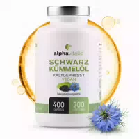 Alphavitalis Schwarzkümmelöl Kapseln Vegan & Kaltgepresst
