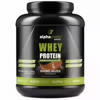 Alphavitalis Whey Protein Pulver Haselnuss Eiweißpulver