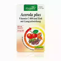 Alsiroyal Acerola Plus Vitamin C 400 Mit Langzeitwirkung, 30 St