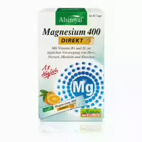 Alsiroyal Magnesium 400 Direkt 40 Stück Zitrone