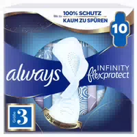Always Binde Infinity Flexprotect Night mit Flügeln 10