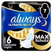 Always Binde Ultimate Night Max Protection mit Flügeln Gigapack 18 Damenbinden