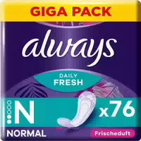 Always Dailies Slipeinlagen Damen Fresh & Protect Normal 76 st