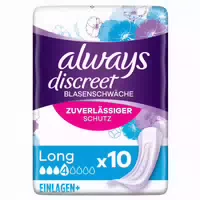 Always Discreet bei Blasenschwäche Long Plus Einlagen 8 st Binden