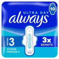 Always Ultra Binde Größe 3 Long Plus mit Flügeln 10 Damenbinde 10 Stück