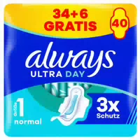 Always Ultra Binde Normal Gigapack 34 6 Gratis Binden mit Flügeln