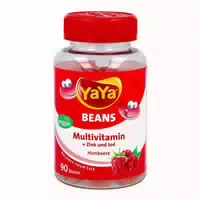 Yaya Beans Himbeere Zink und Jod Kaudragees 90 st Kaudragees