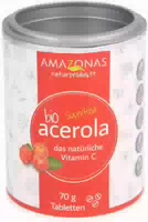 Acerola 100 % Bio Natürliches Vit C 70 g Lutschtabletten