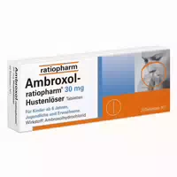 Ambroxol Ratiopharm 30 mg Tabletten: zur Schleimlösung und Hustenlinderung bei Akuten und Chronischen Erkrankungen der Bronchien