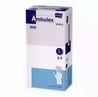 Ambulex Vinyl Untersuchung Handschuhe Ungepudert Unsteril L