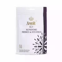Amor Gerippt Genoppt Kondome 53mm