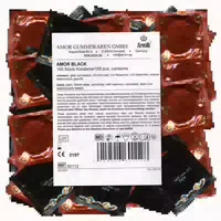 «black» Schwarze Kondome ohne Aroma, Maxipack 100 Kondome 100 st