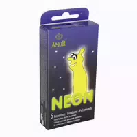 «neon» Leuchtkondome für Fluoreszierendes Vergnügen 6 Kondome 6 st