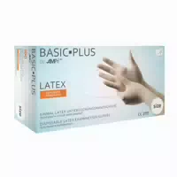 Basic Plus U Hands Latex Unster Gepudert 100 St 100 St