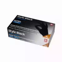 Ampri Style Black Nitrilhandschuhe Schwarz Puderfrei Gr Xl