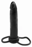 Penis Und Hodenring „double Trouble“, Mit Dildo
