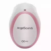 Angelsounds Jpd 100s Mini Solo Ultraschall Fetal Doppler Cremeweiß Pink